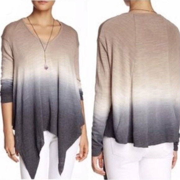 Young Fabulous & Broke Ombre Sharkbite Sweater Top - Picture 1 of 8